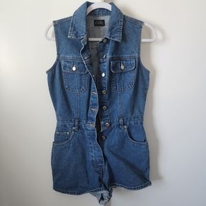 Denim Romper
